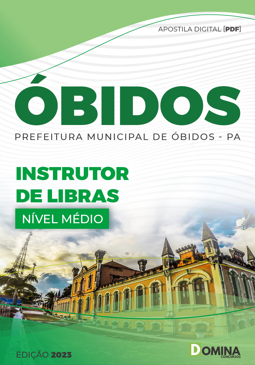 Apostila Concurso Pref Óbidos PA 2023 Instrutor Libras