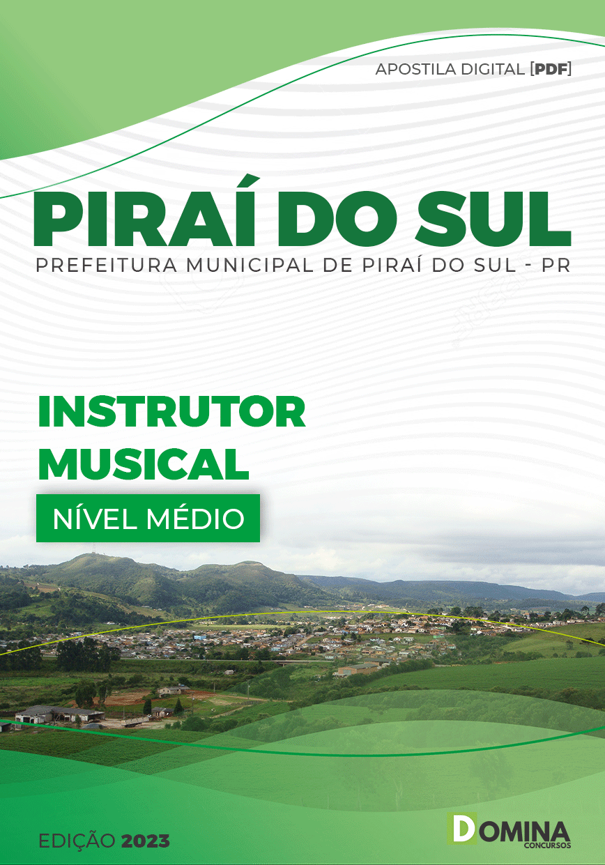 Apostila Concurso Pref Piraí Sul PR 2023 Instrutor Músical