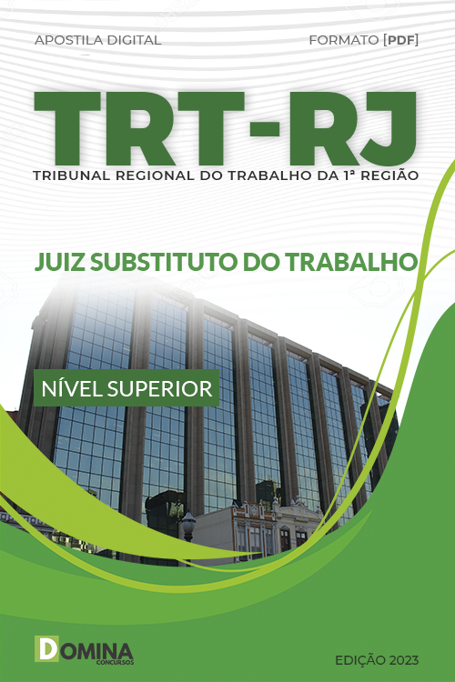 Apostila Concurso TRT RJ 2023 Juiz Substituto Trabalho