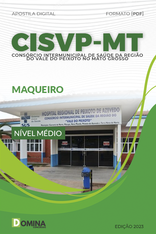 Apostila Digtial Concurso CISVP MT 2023 Maqueiro
