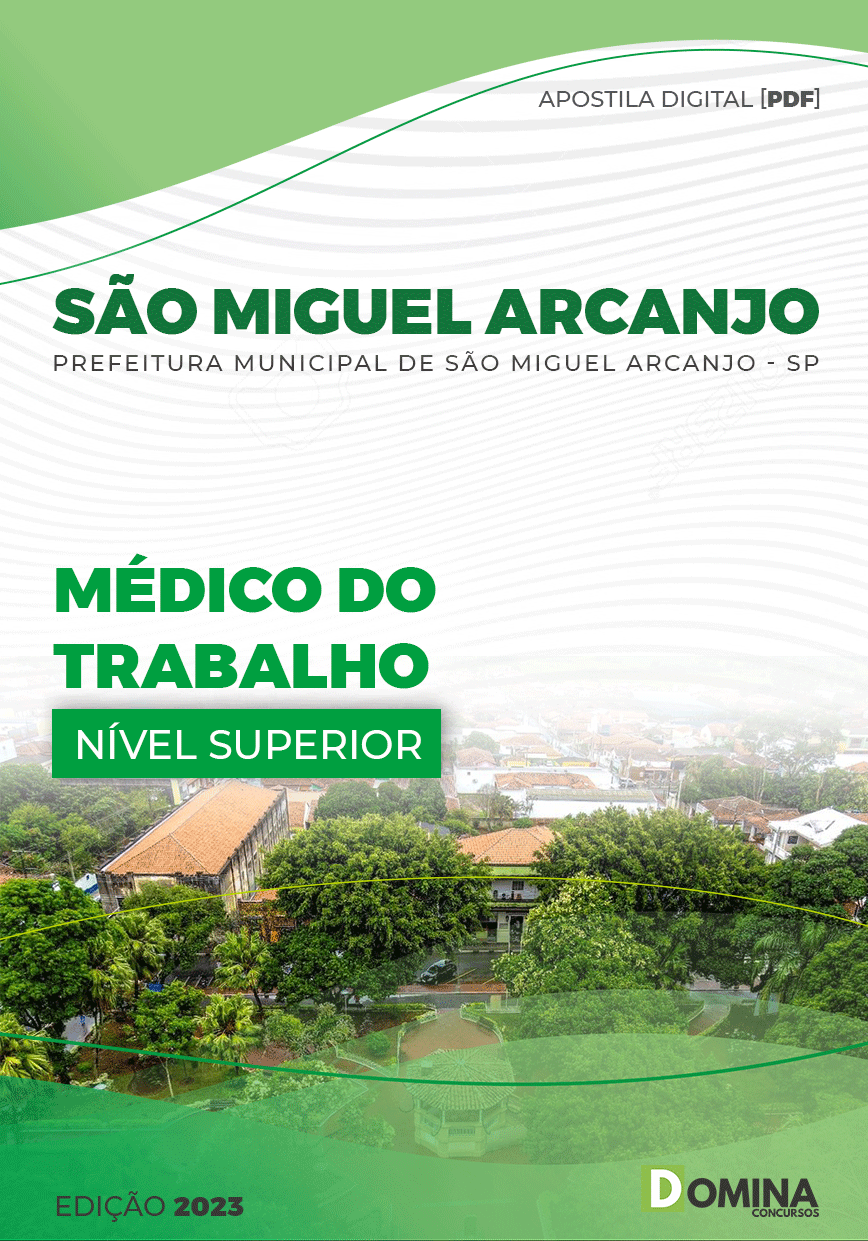 Apostila Pref São Miguel Arcanjo SP 2023 Médico Trabalho