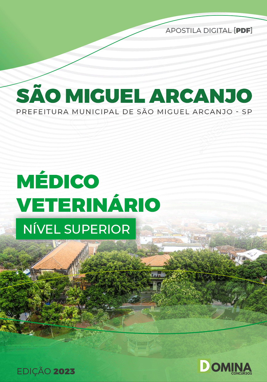 Apostila Pref São Miguel Arcanjo SP 2023 Médico Veterinário