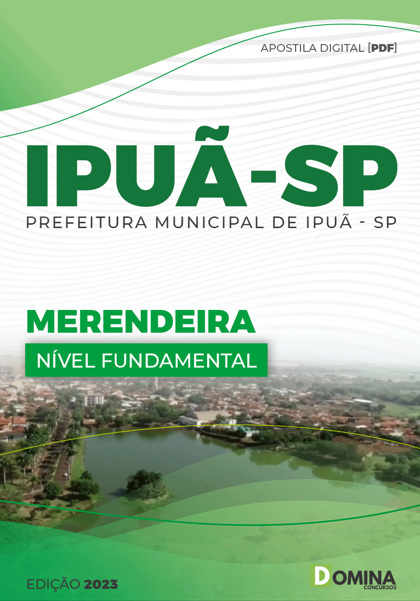 Apostila Digital Concurso Pref Ipuã SP 2023 Merendeira