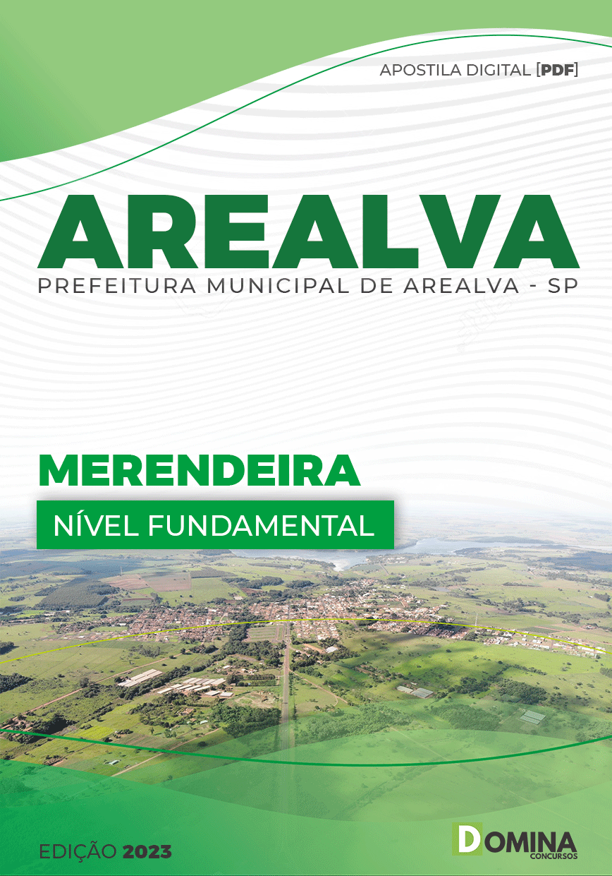 Apostila Concurso Pref Arealva SP 2023 Merendeira