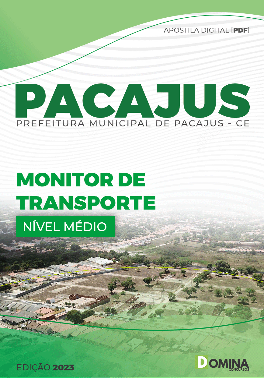 Apostila Concurso Pref Pacajus CE 2023 Monitor Transporte