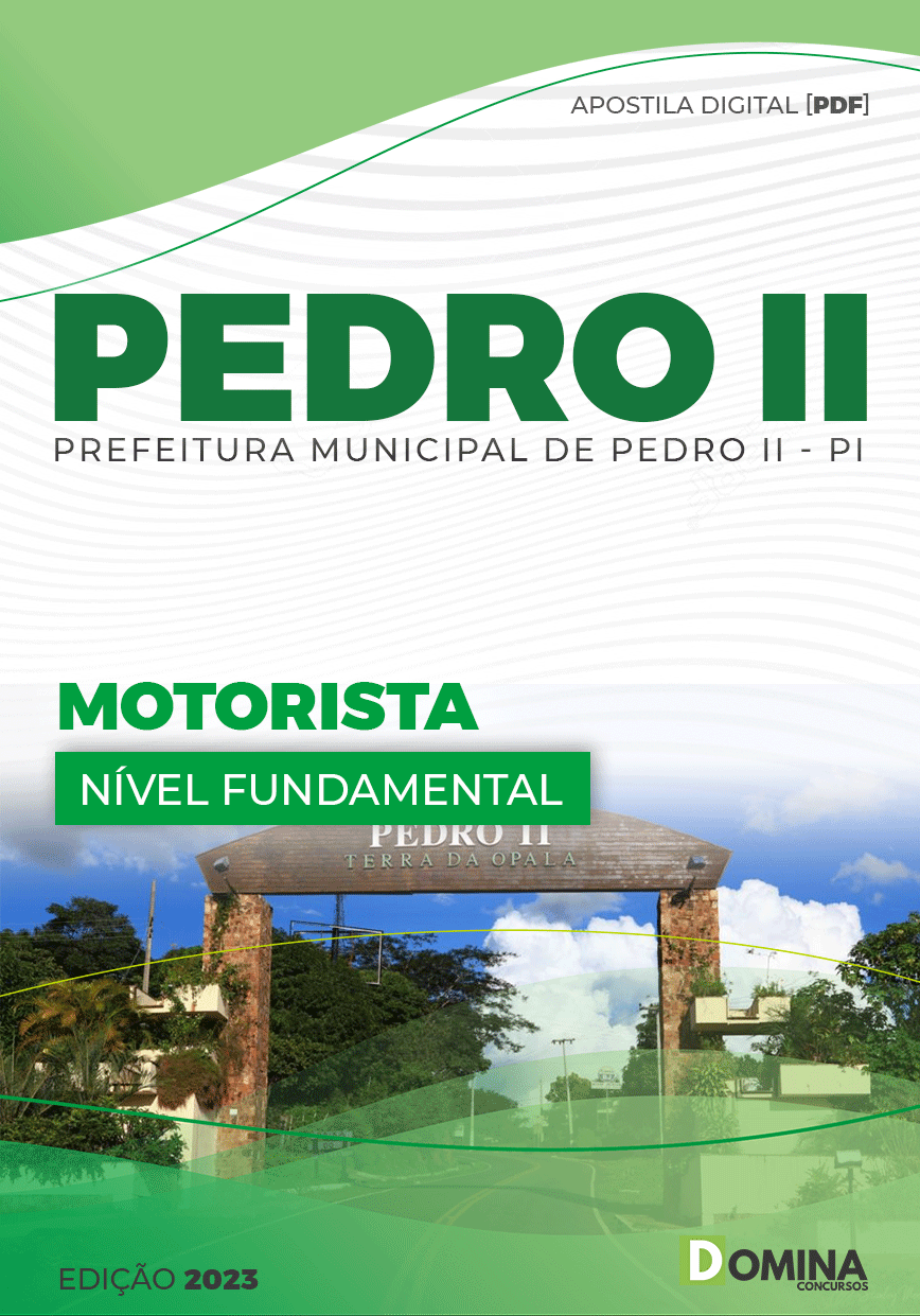 Apostila Digital Concurso Pref Pedro II PI 2023 Motorista