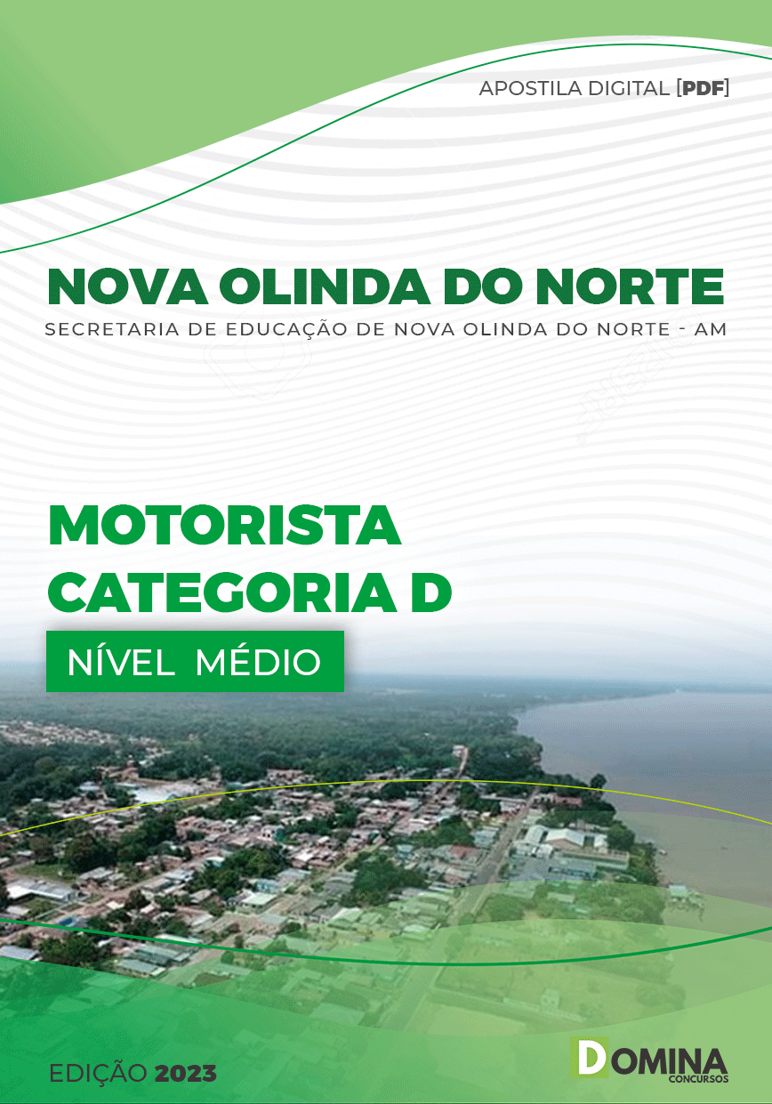 Apostila Pref Nova Olinda Norte AM 2023 Motorista Cat B D