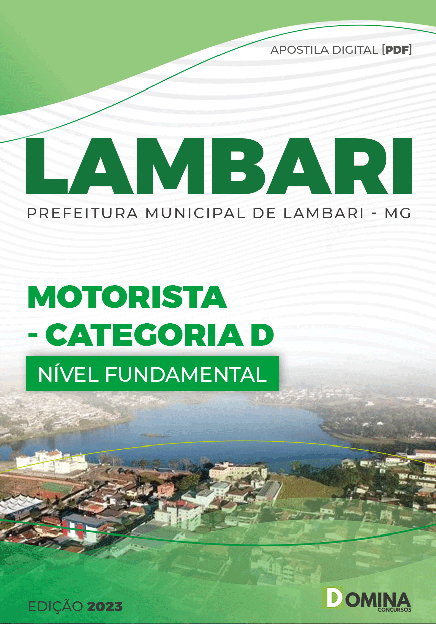 Apostila Pref Lambari MG 2023 Motorista Categoria D