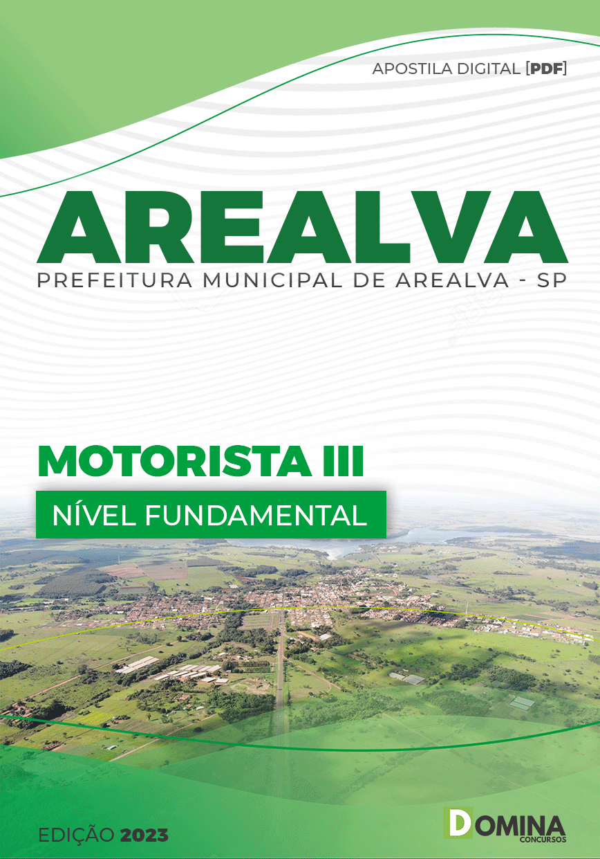 Apostila Concurso Pref Arealva SP 2023 Motorista III