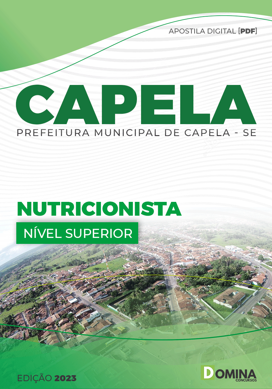 Apostila Concurso Pref Capela SE 2023 Nutricionista