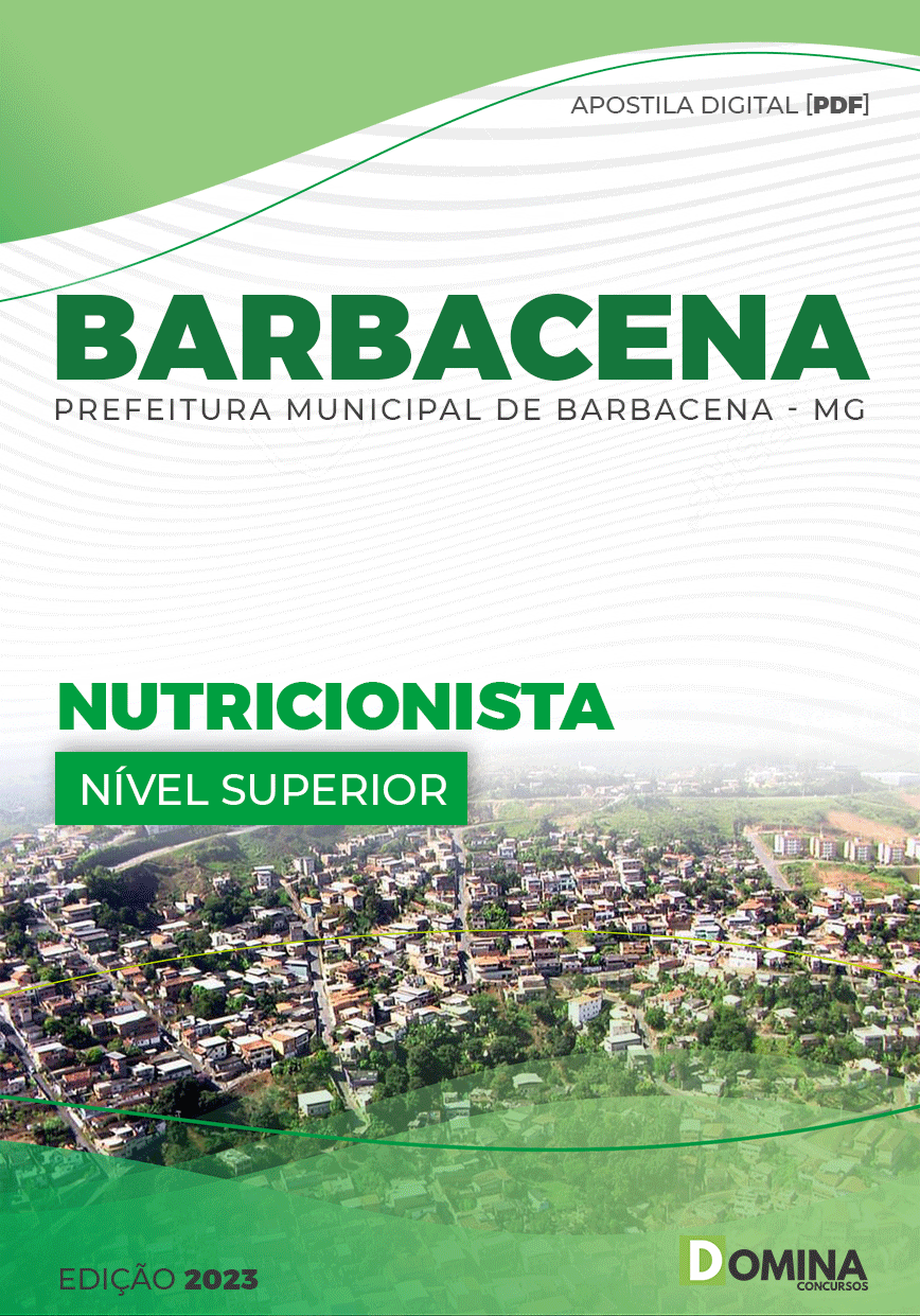 Apostila Digital Pref Barbacena MG 2023 Nutricionista