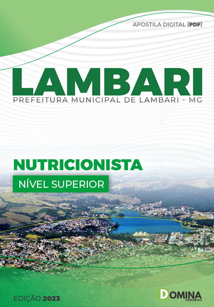 Apostila Concurso Pref Lambari MG 2023 Nutricionista