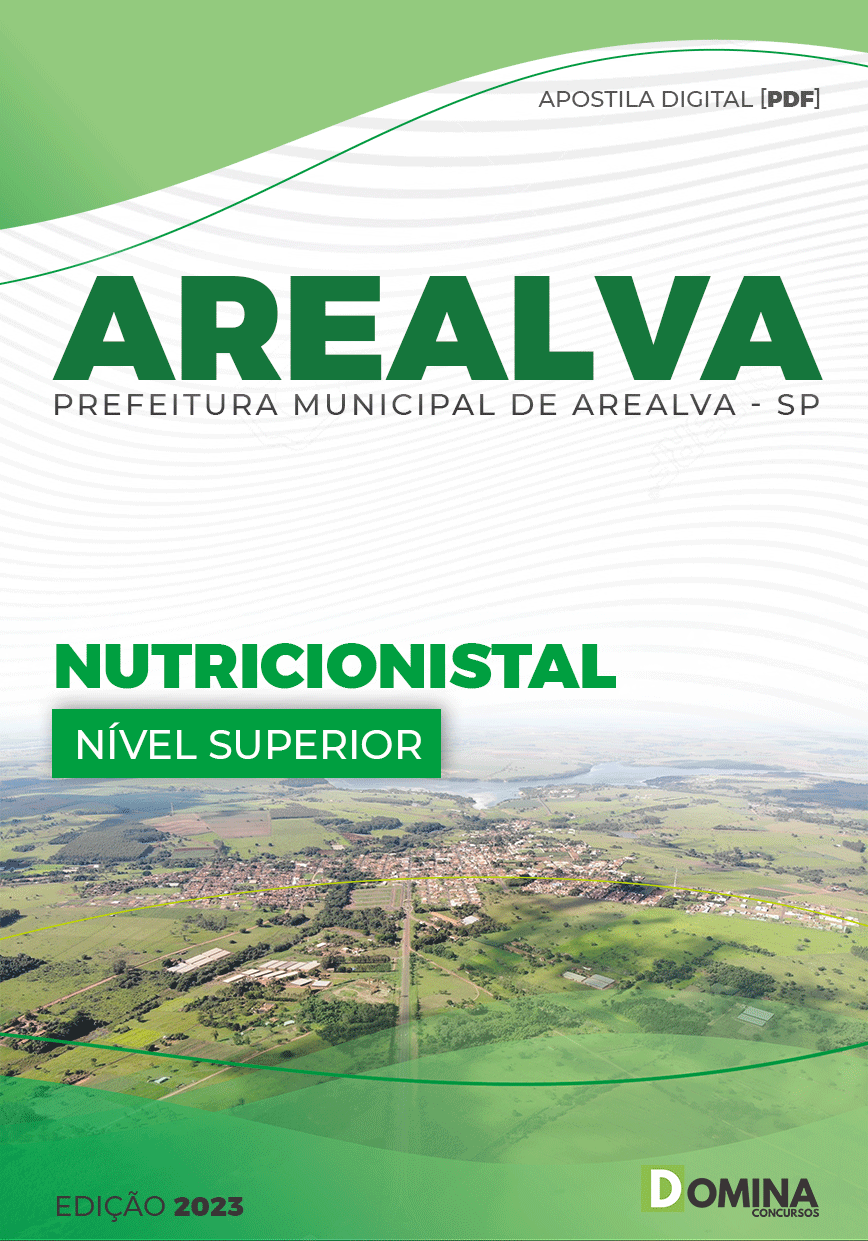 Apostila Concurso Pref Arealva SP 2023 Nutricionista