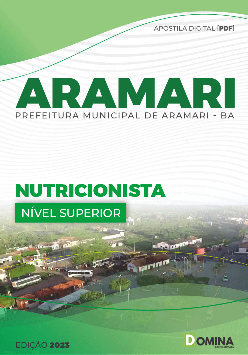 Apostila Digital Pref Aramari BA 2023 Nutricionista