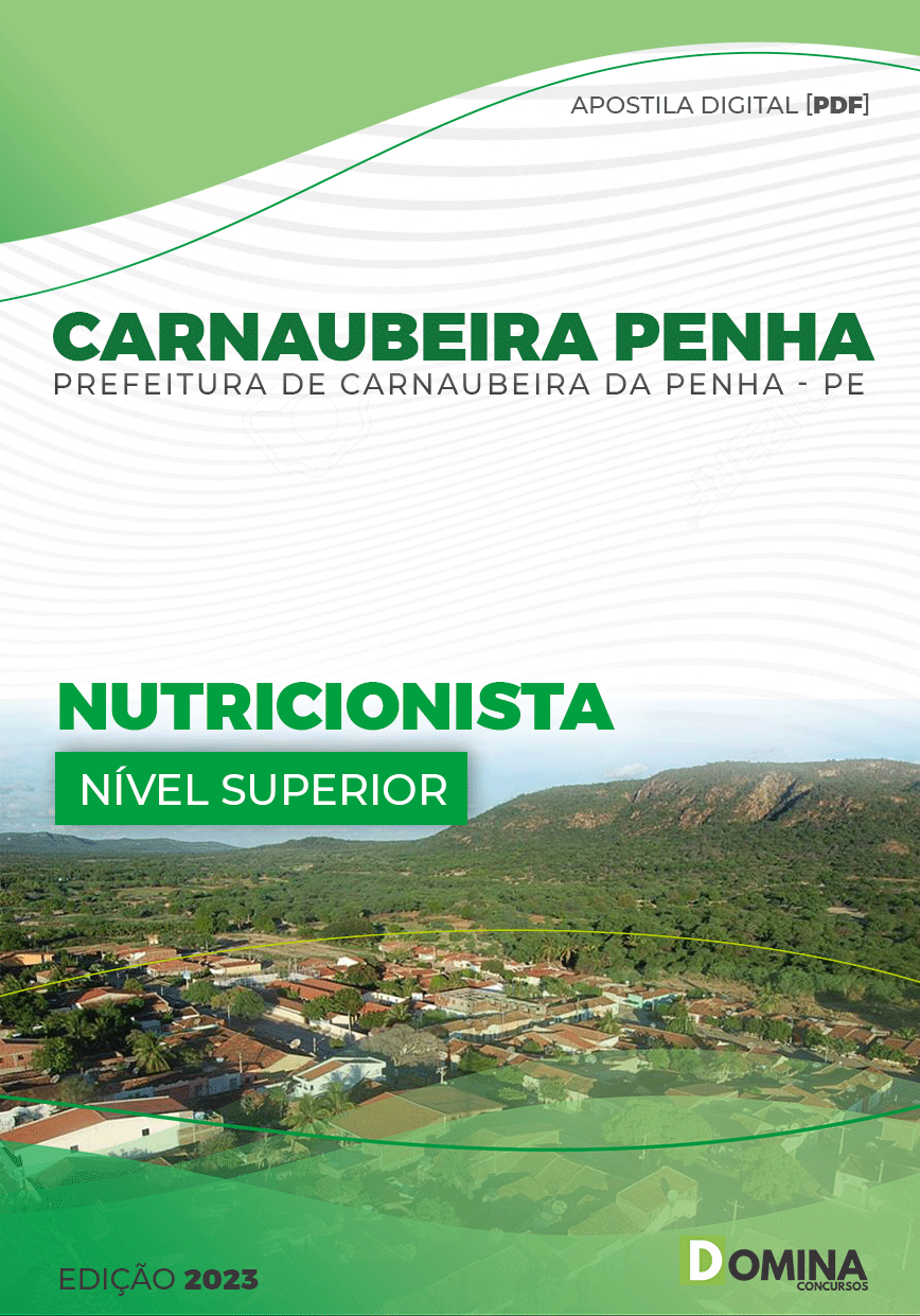 Apostila Pref Carnaubeira Penha PE 2023 Nutricionista