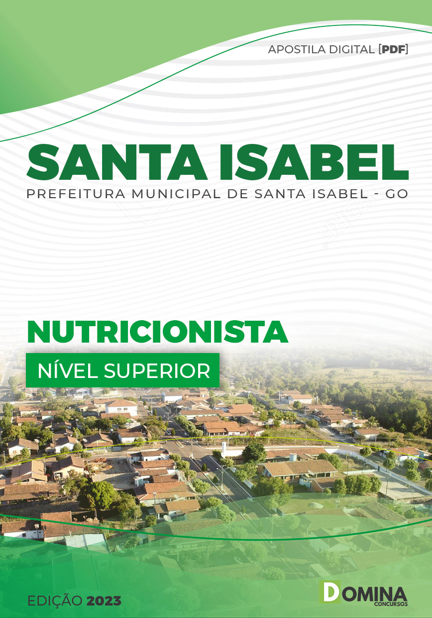 Apostila Digital Pref Santa Isabel GO 2023 Nutricionista
