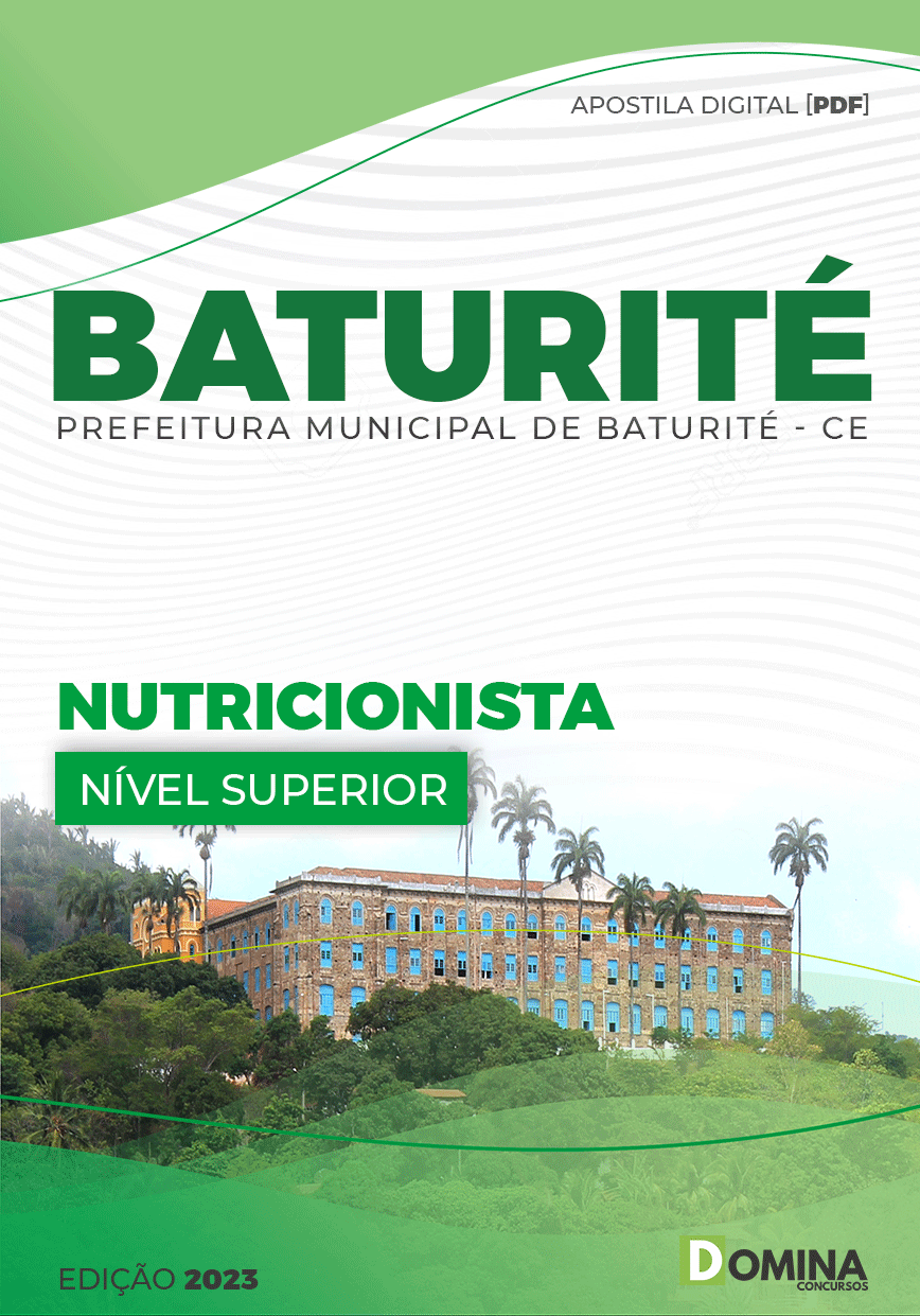 Apostila Digital Pref Baturité CE 2023 Nutricionista