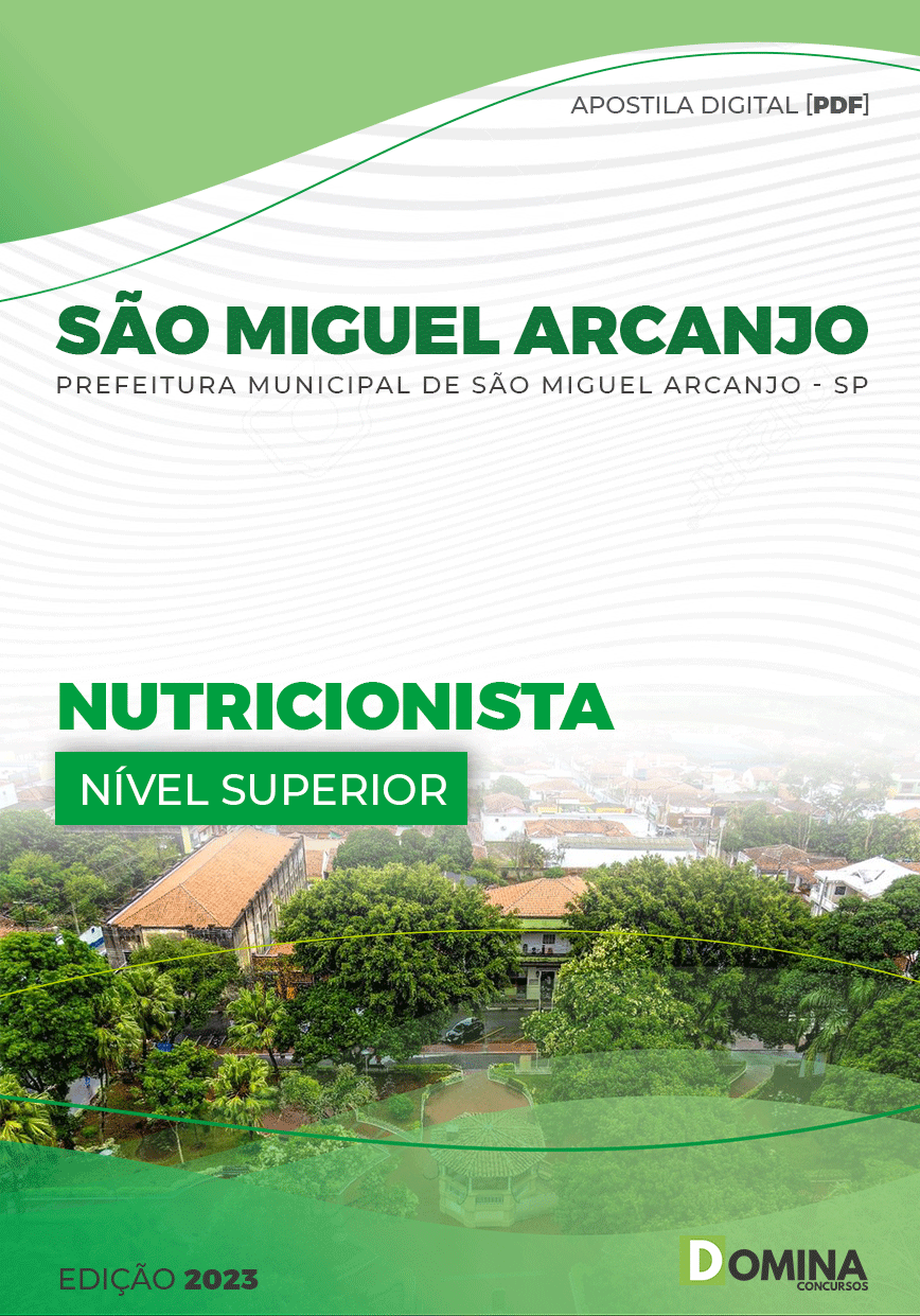 Apostila Pref São Miguel Arcanjo SP 2023 Nutricionista