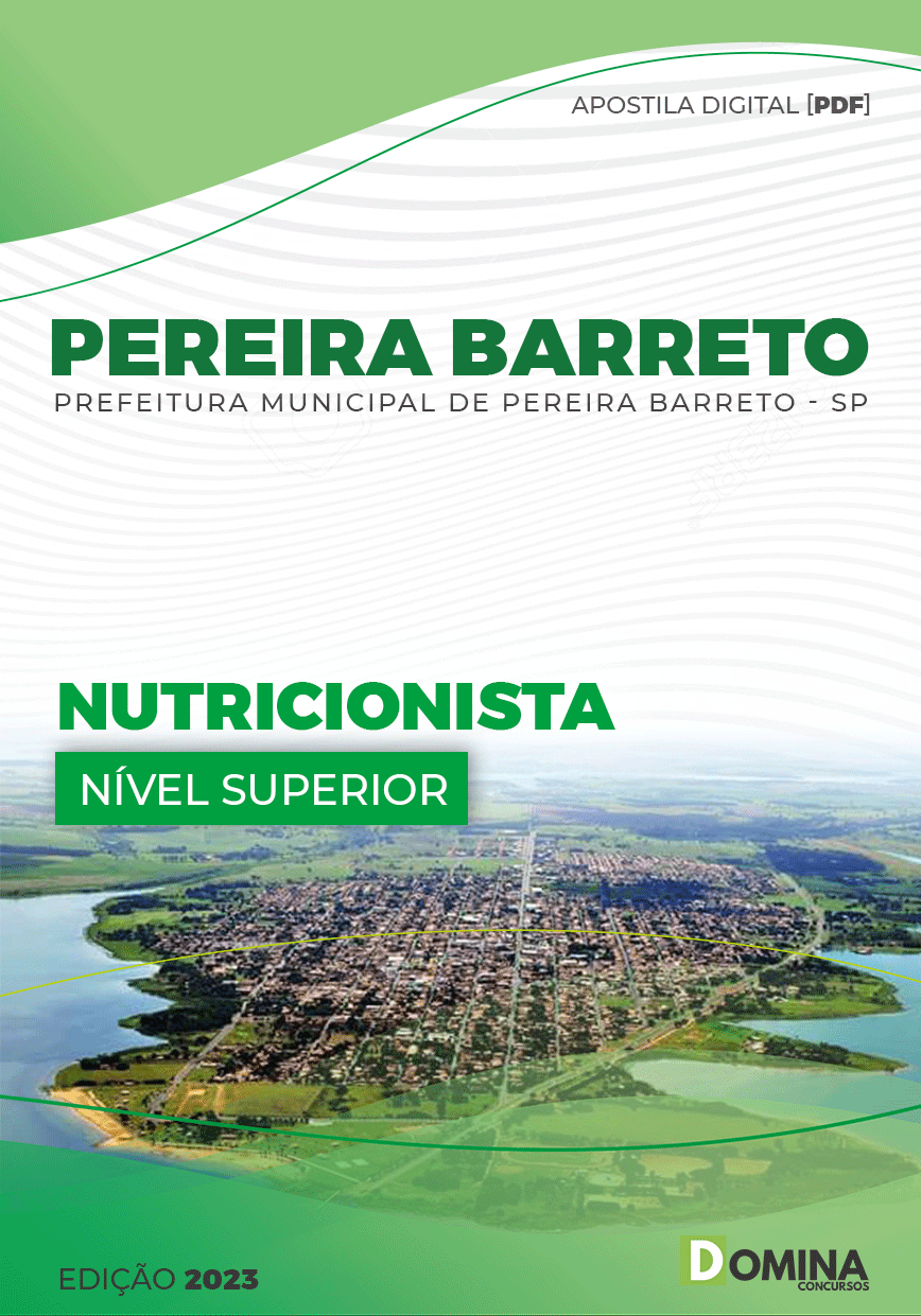 Apostila Pref Pereira Barreto SP 2023 Nutricionista