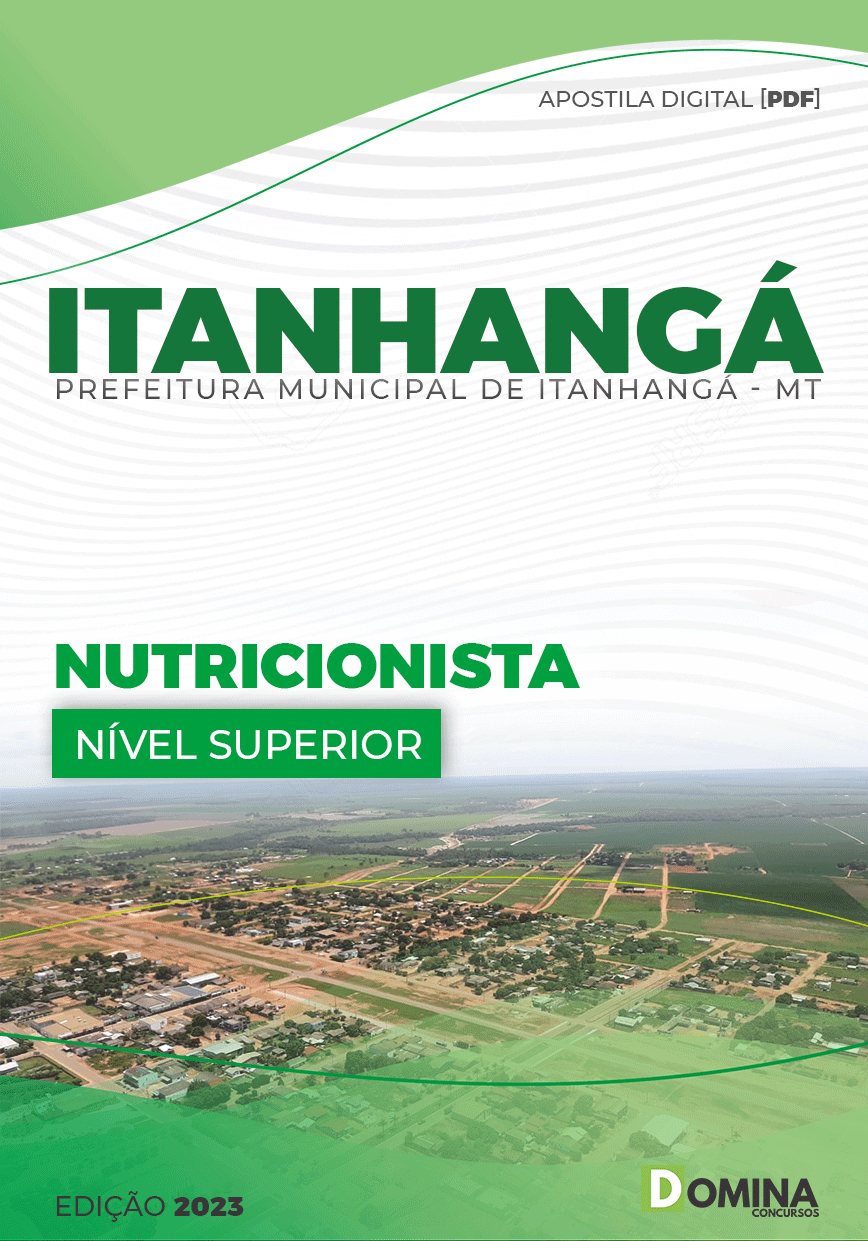 Apostila Digital Pref Itanhangá MT 2023 Nutricionista