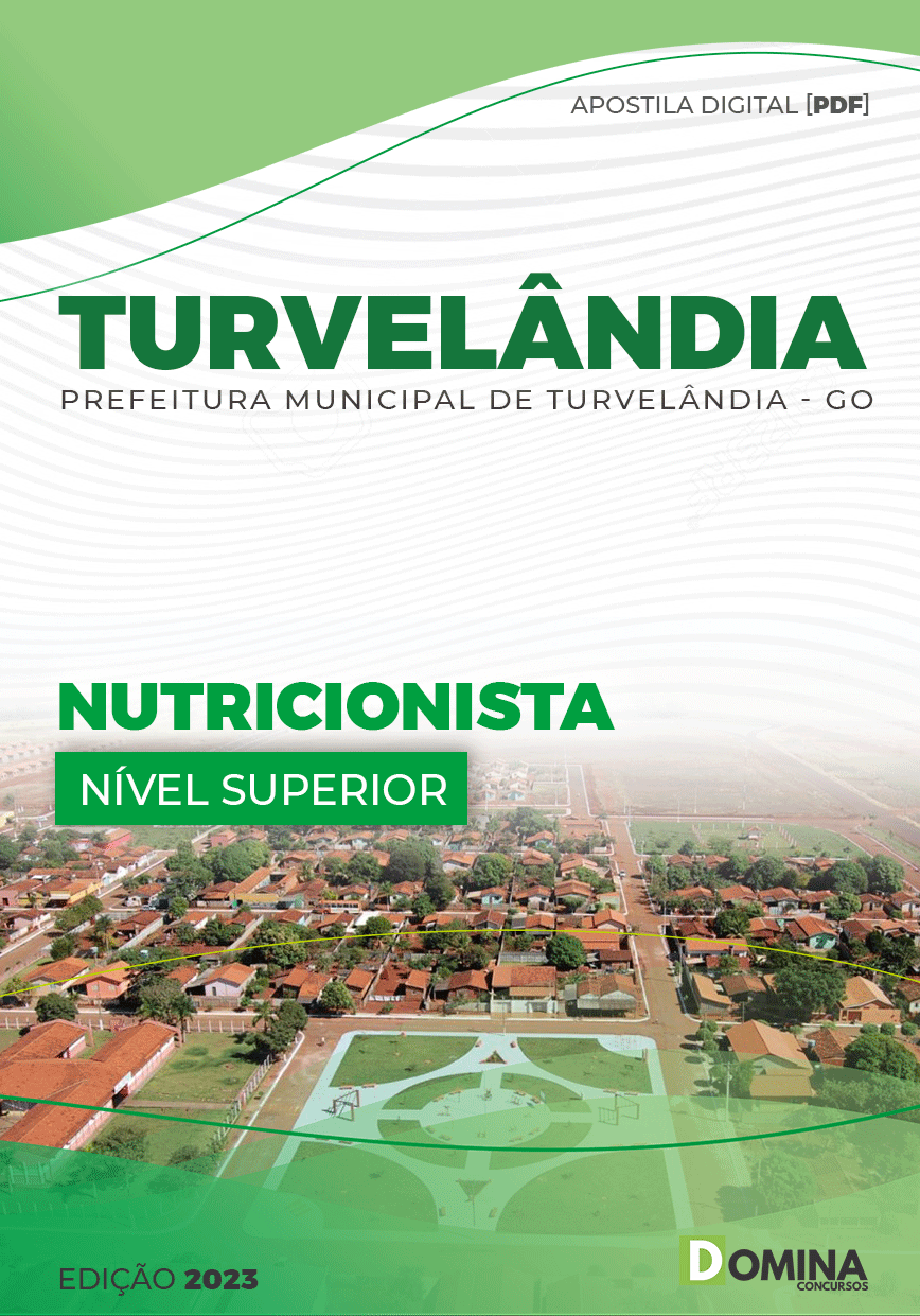 Apostila Digital Pref Turvelândia GO 2023 Nutricionista