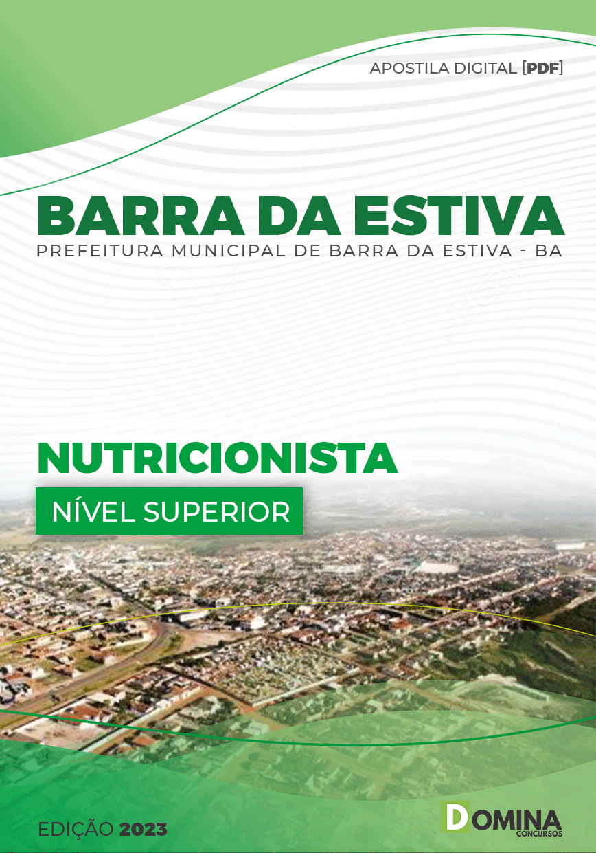 Apostila Digital Pref Barra Estiva BA 2023 Nutricionista