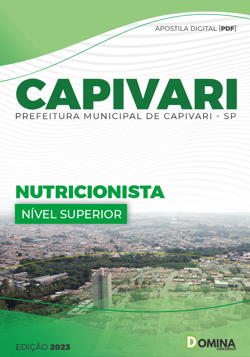 Apostila Concurso Pref Capivari SP 2023 Nutricionista