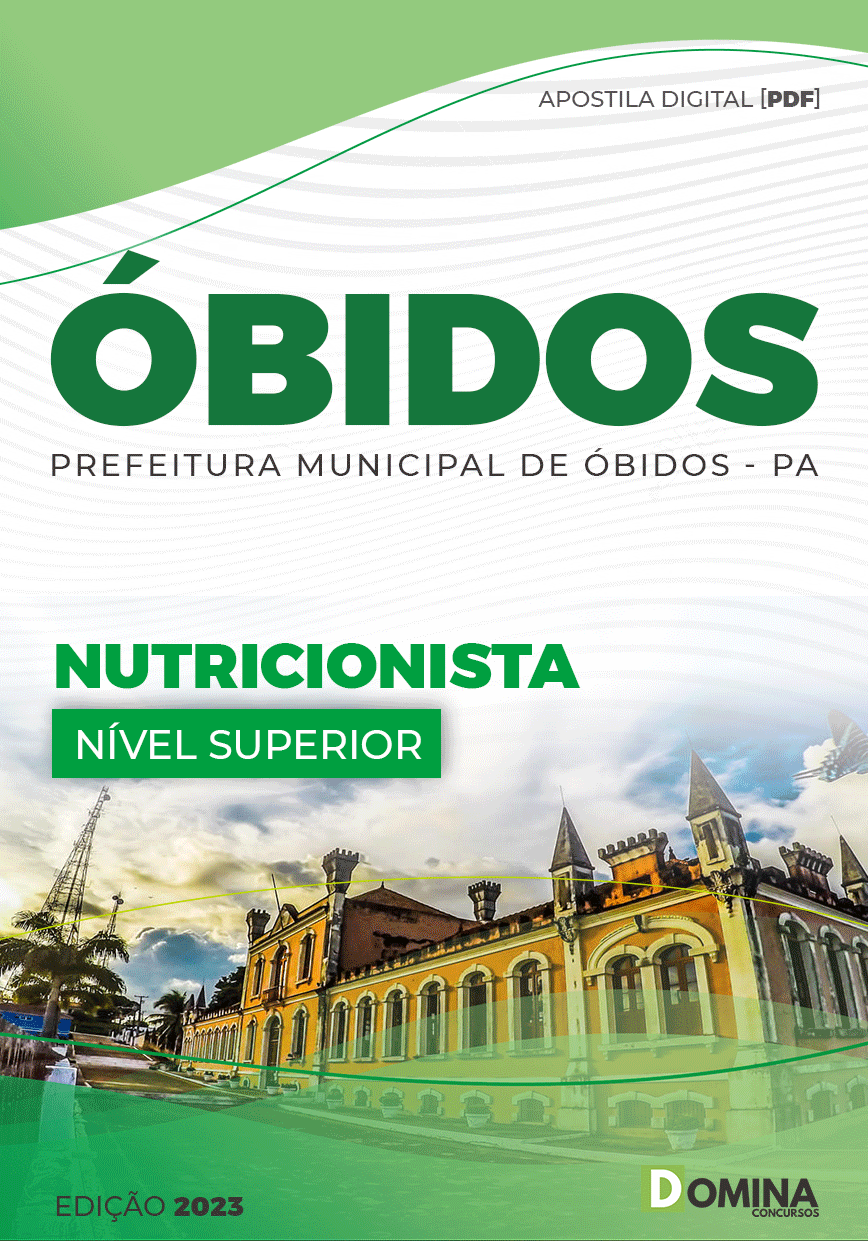 Apostila Concurso Pref Óbidos PA 2023 Nutricionista