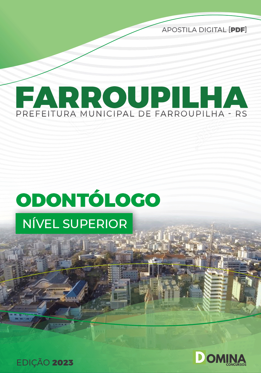 Apostila Digital Pref Farroupilha RS 2023 Odontólogo