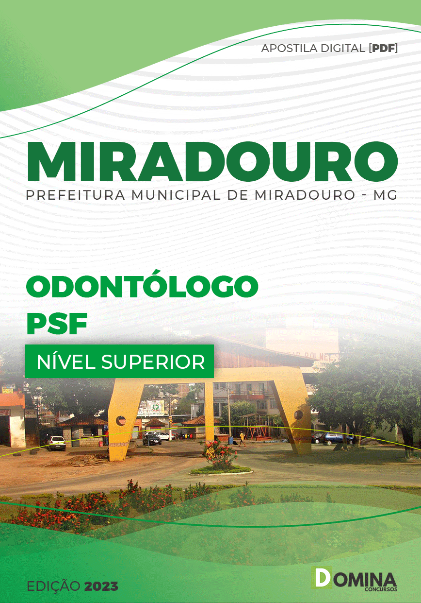 Apostila Digital Pref Miradouro MG 2023 Odontólogo PSF