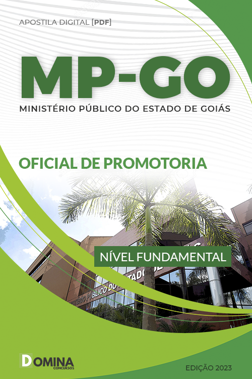 Apostila Concurso MP GO 2023 Oficial Promotoria