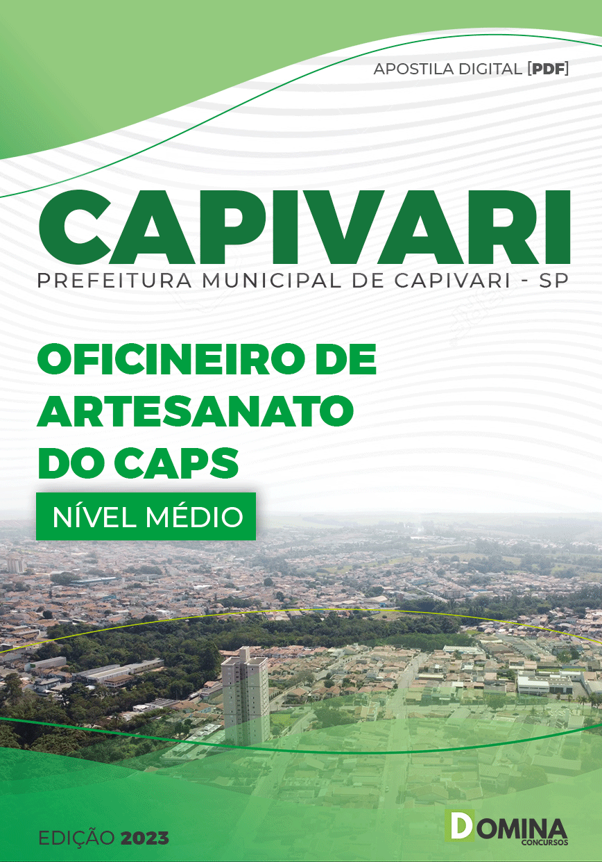 Apostila Pref Capivari SP 2023 Oficineiro Artesanato CAPS