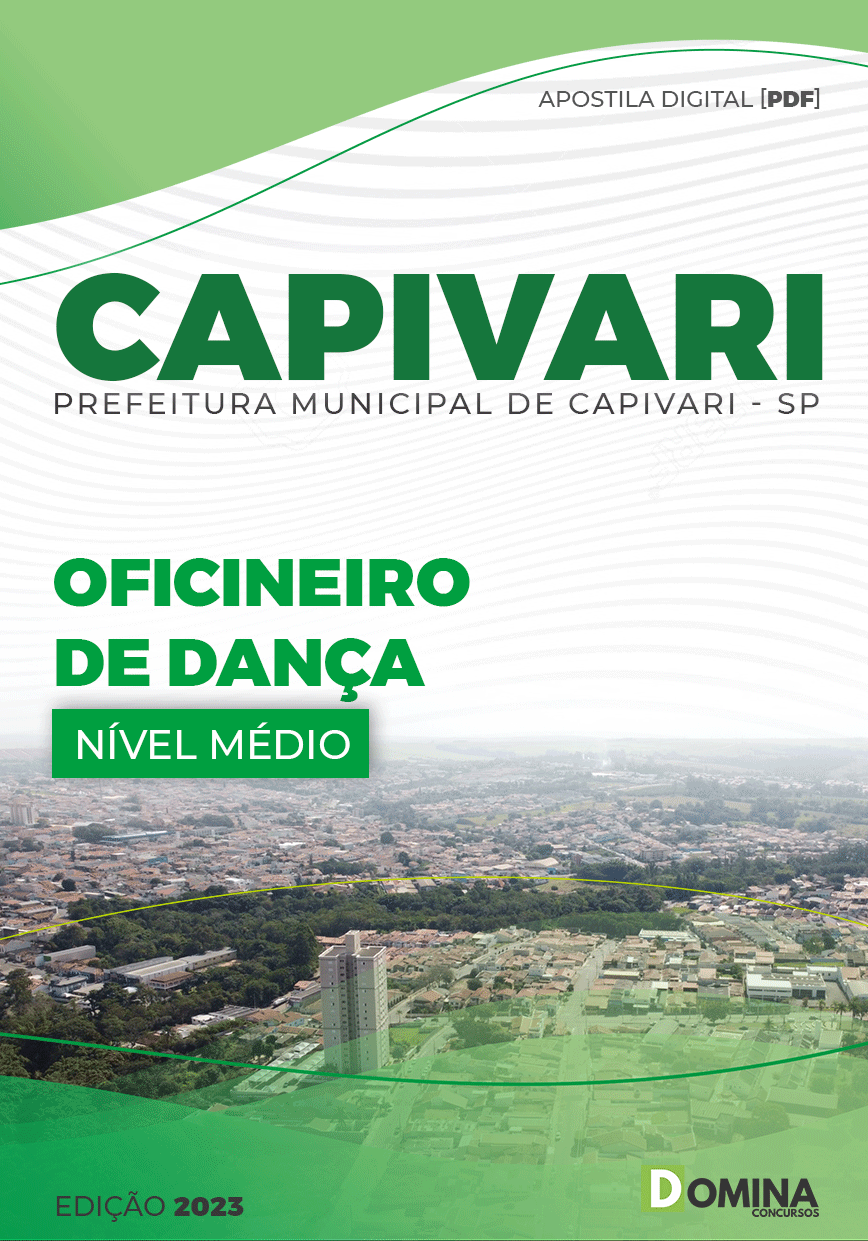 Apostila Digital Pref Capivari SP 2023 Oficineiro Dança