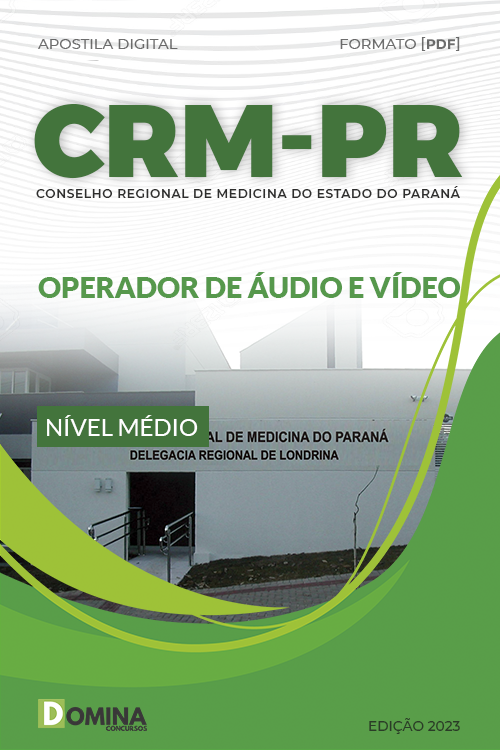 Apostila Digital CRM PR 2023 Operador Áudio Vídeo