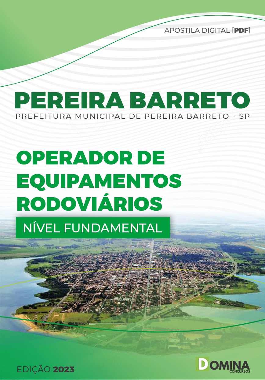 Apostila Pref Pereira Barreto SP 2023 Operador Equipamentos Rodoviária