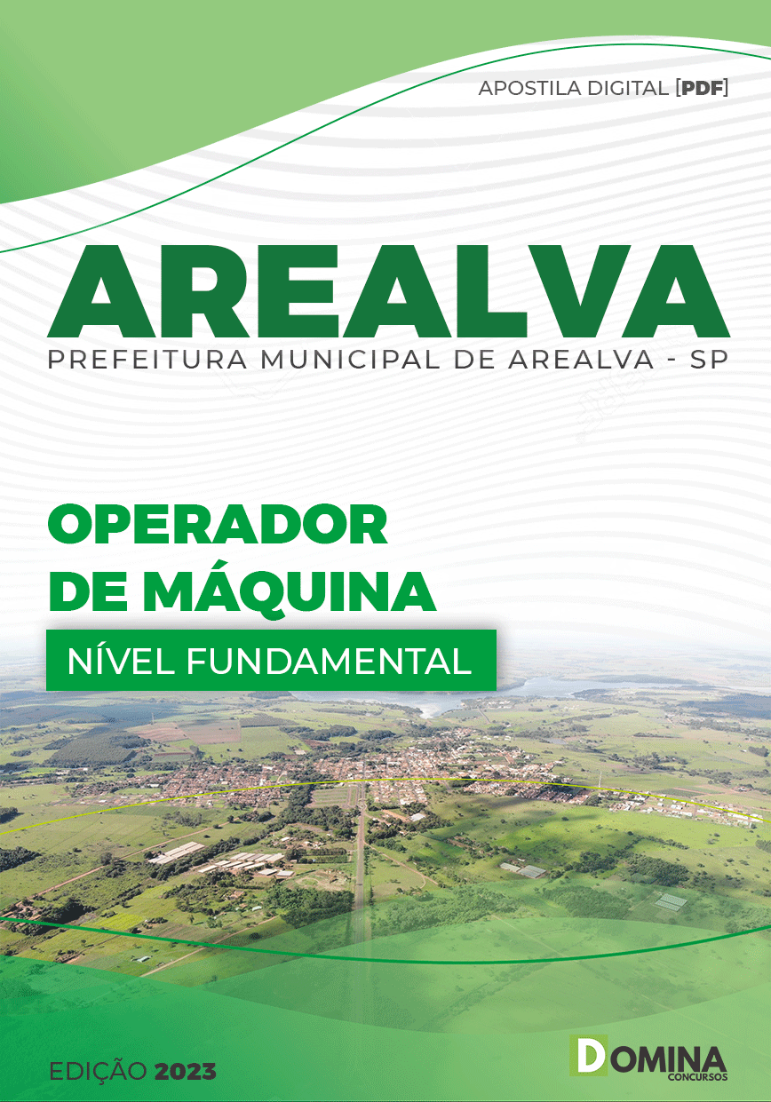 Apostila Concurso Pref Arealva SP 2023 Operador Máquina