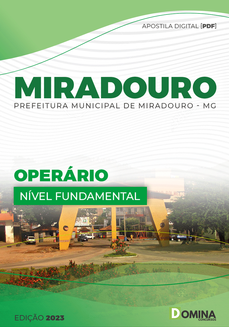 Apostila Concurso Pref Miradouro MG 2023 Operário