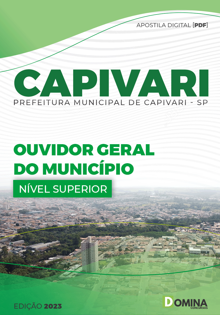 Apostila Pref Capivari SP 2023 Ouvidor Geral Município