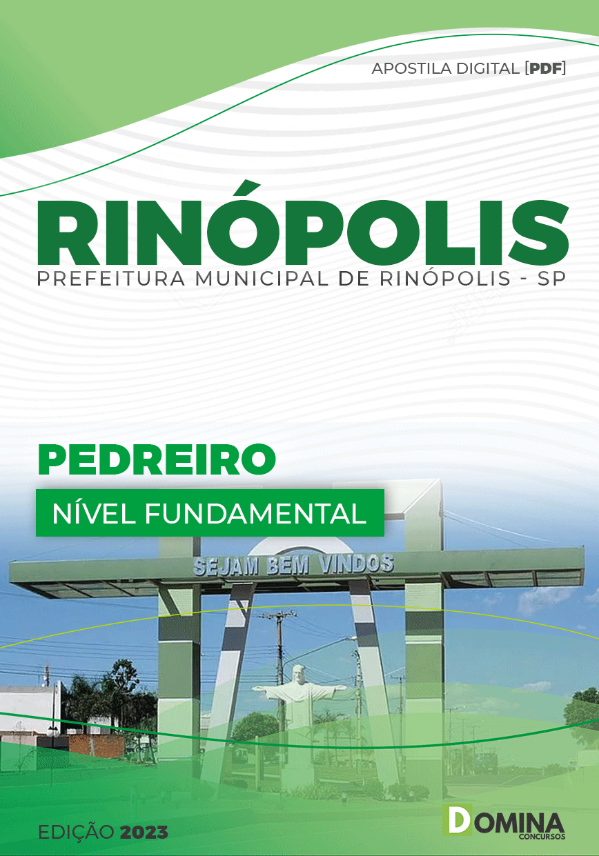 Apostila Digital Concurso Pref Rinópolis SP 2023 Pedreiro
