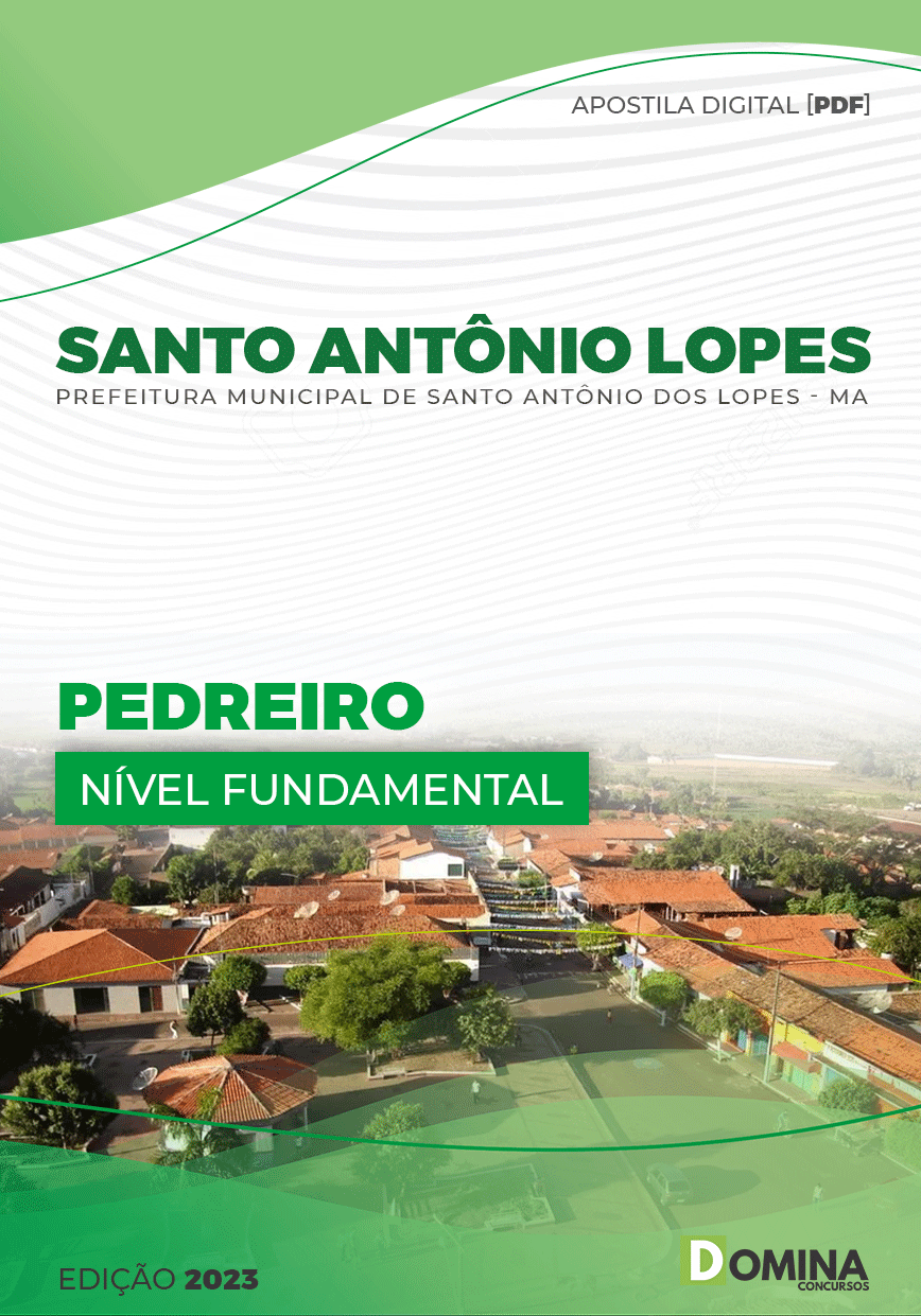 Apostila Pref Santo Antonio Lopes Lopes MA 2023 Pedreiro