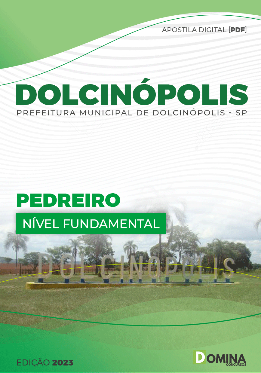 Apostila Concurso Pref Dolcinópolis SP 2023 Pedreiro