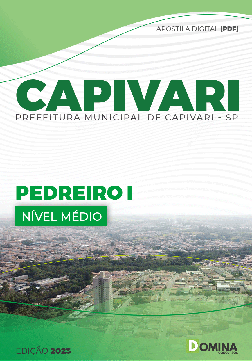 Apostila Concurso Pref Capivari SP 2023 Pedreiro