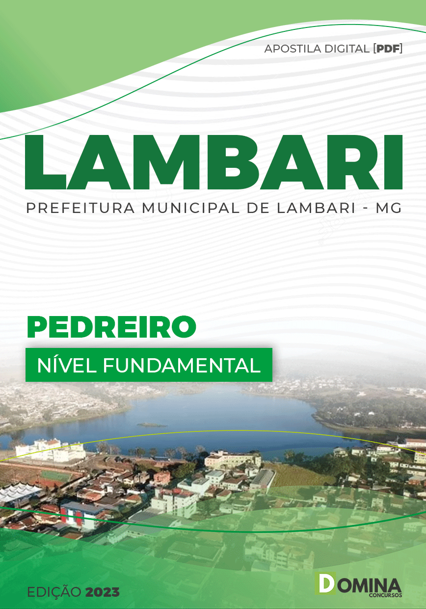 Apostila Digital Concurso Pref Lambari MG 2023 Pedreiro