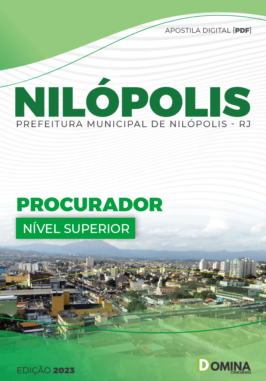 Apostila Digital Câmara Nilópolis RJ 2023 Procurador