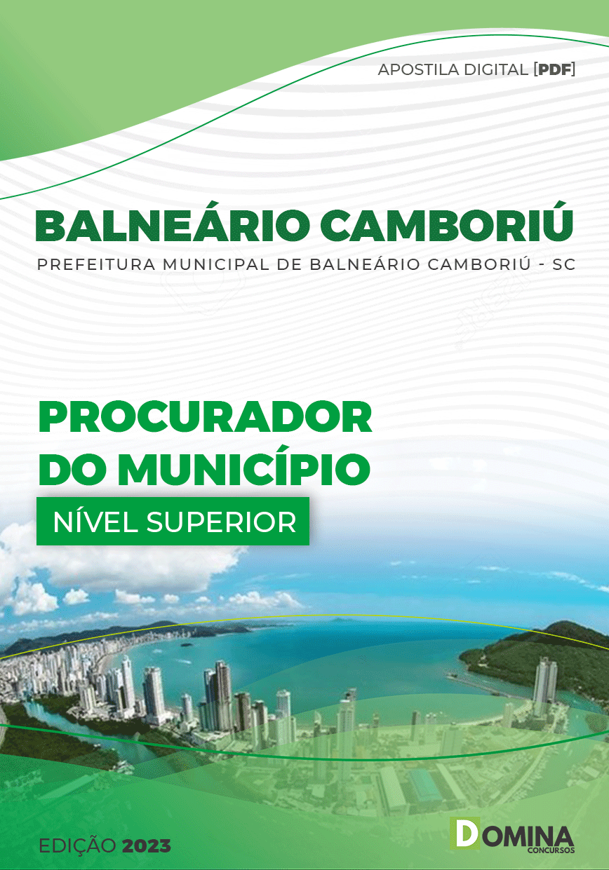Apostila Pref Balneário Camboriú SC 2023 Procurador Município