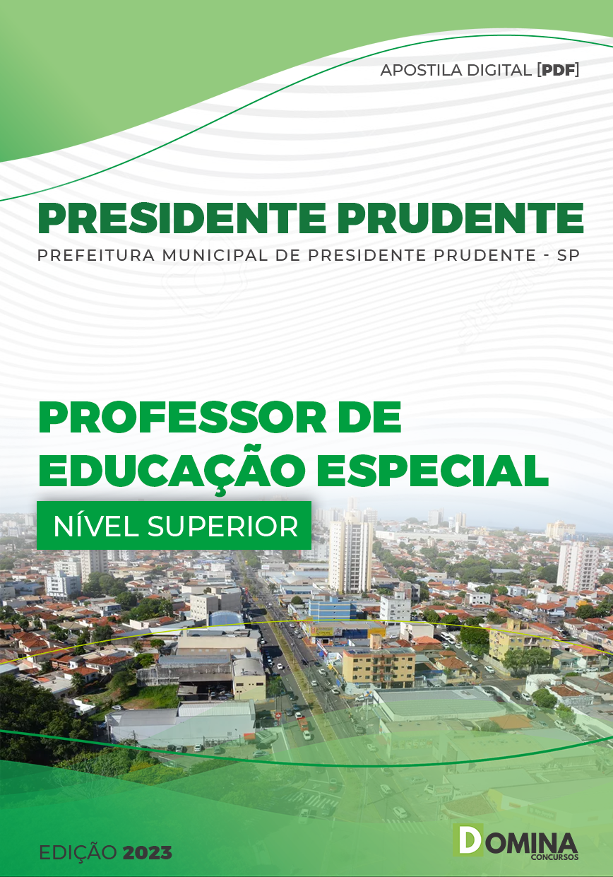 Apostila Pref Presidente Prudente SP 2023 Professor Educação Especial