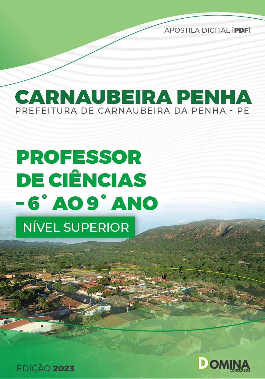 Apostila Pref Carnaubeira Penha PE 2023 Professor Ciências