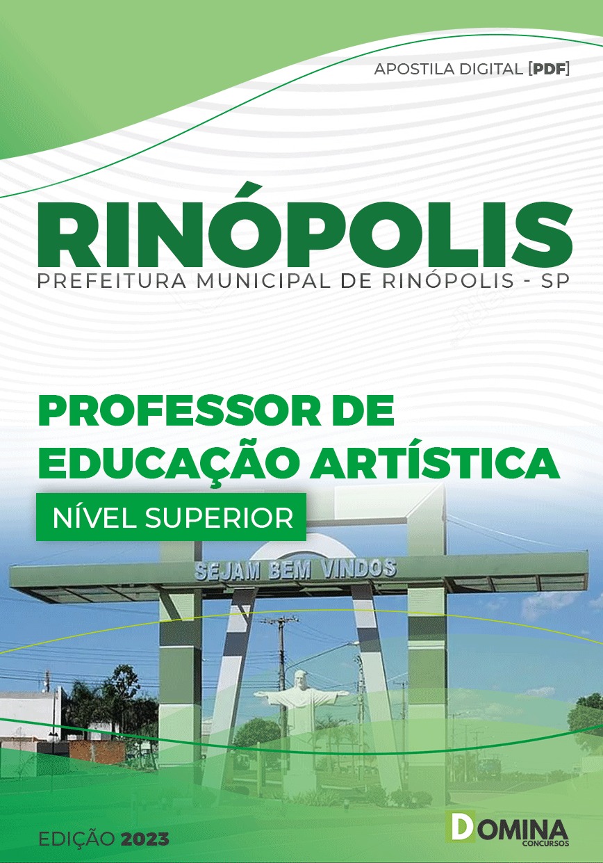 Apostila Pref Rinópolis SP 2023 Professor Educação Artística