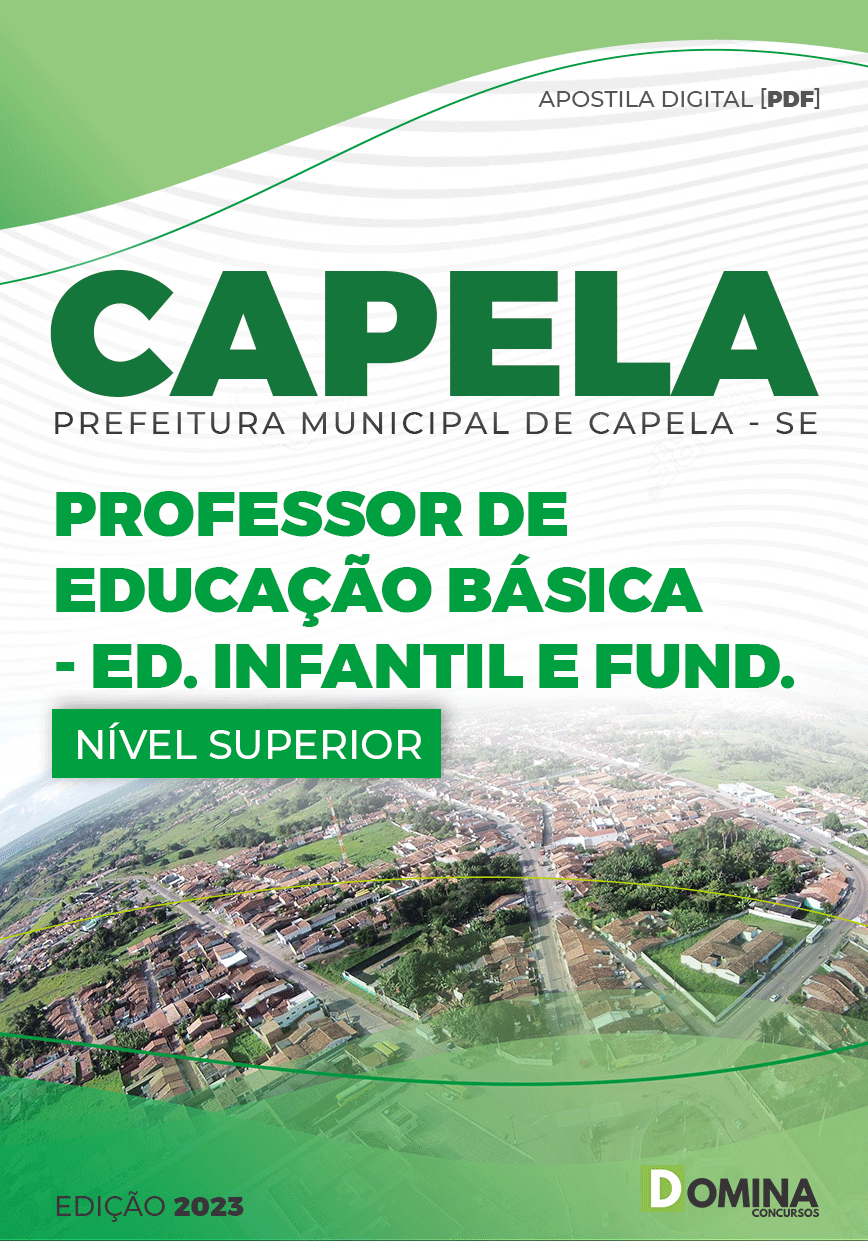Apostila Pref Capela SE 2023 Professor Educ Básica Ensino Fundamental