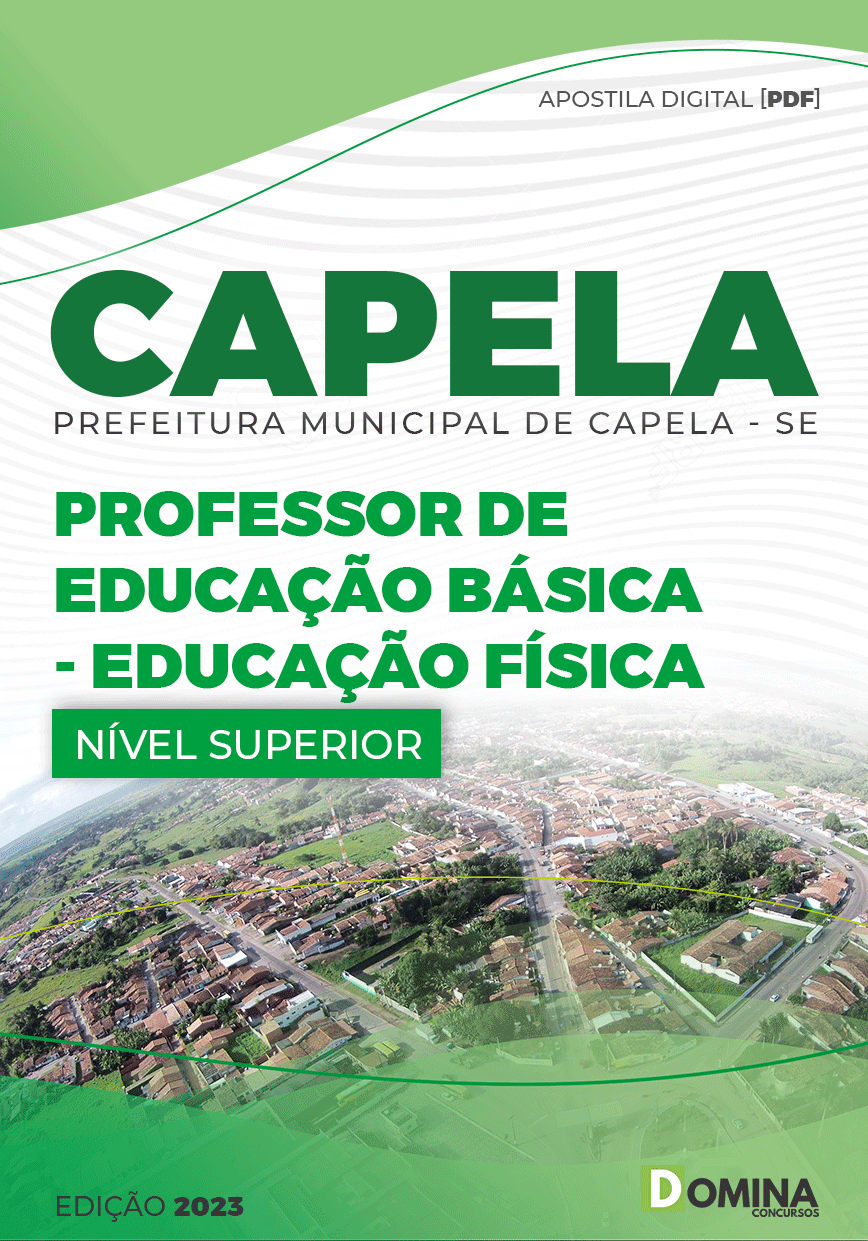 Apostila Pref Capela SE 2023 Professor Educação Básica Ed Física